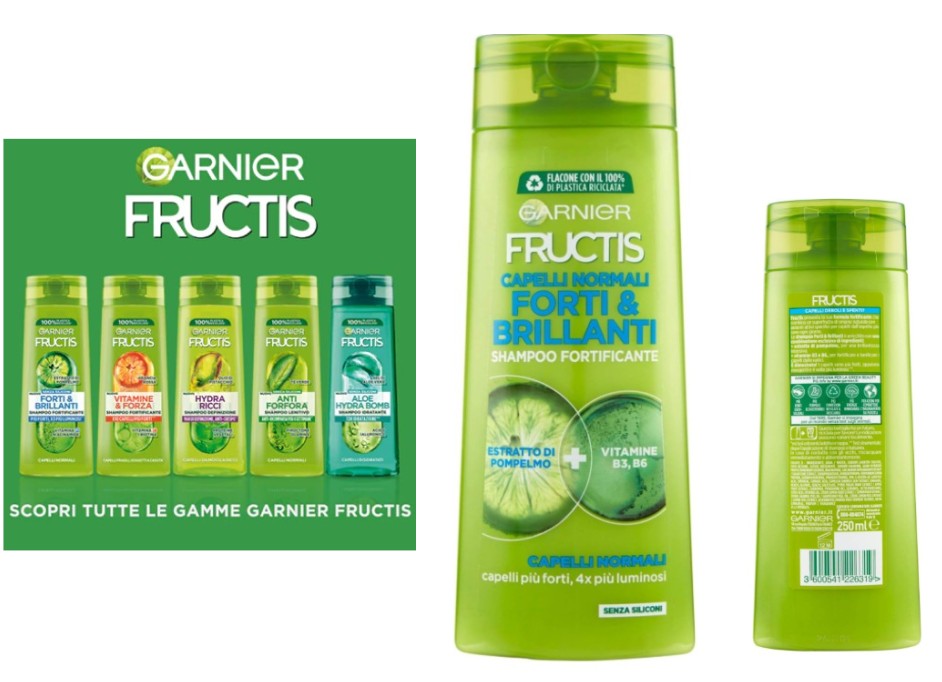 GARNIER FRUCTIS - FORTI E BRILLANTI ,Shampoo Fortificante